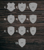 Clear Acrylic Badge | Plaque | Award | Mount Templates | GROUP A
