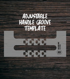 Handle Groove Template | Clear Acrylic Router Template