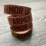 Unshakable Armor Up Leather Bracelet
