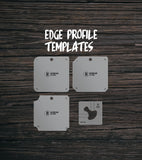 Edge Profile Templates | Router Template | Juice Groove Template | Clear Acrylic Router Templates