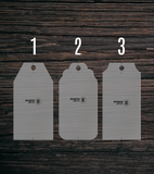 Gift Tag Cutting Board Template | Clear Acrylic Router Templates