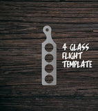 Flight Paddle Templates | Clear Acrylic Router Templates