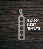 Flight Paddle Templates | Clear Acrylic Router Templates