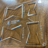 Dutchman/Key/Inlay & Corner Radius Template | Clear Acrylic Router Templates