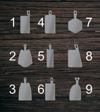 Charcuterie Board Template Shapes | Clear Acrylic Router Templates