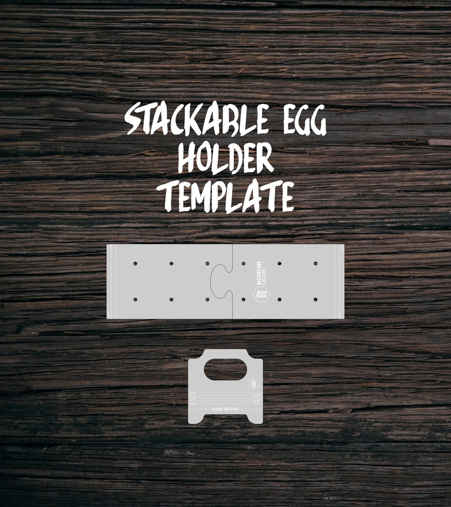 Clear Acrylic Stackable Egg Tray Template | Router Template – Kittery ...