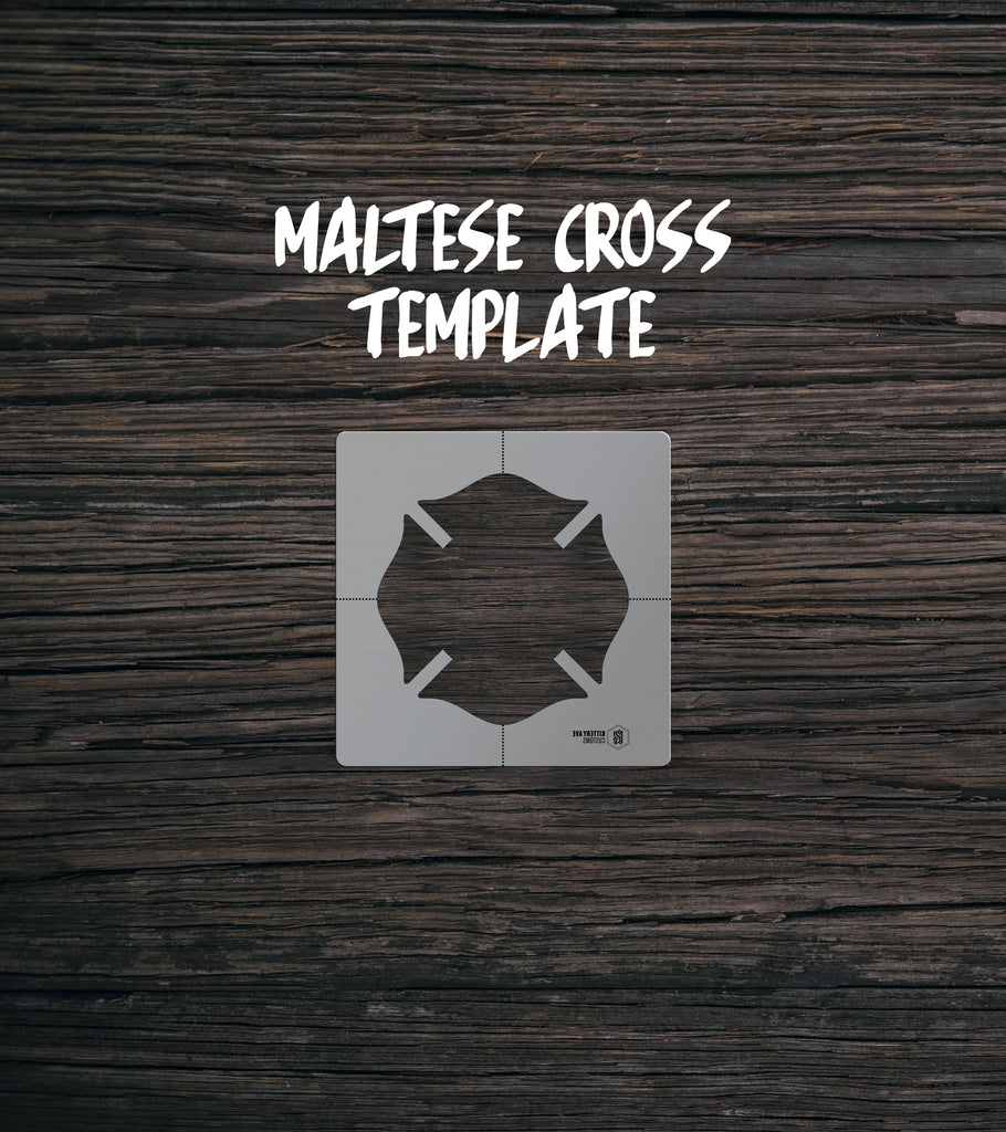 Maltese Cross Template | Router Template – Kittery Ave Customs