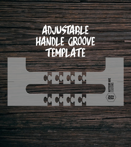 Handle Groove Template | Clear Acrylic Router Template