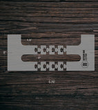 Handle Groove Template | Clear Acrylic Router Template