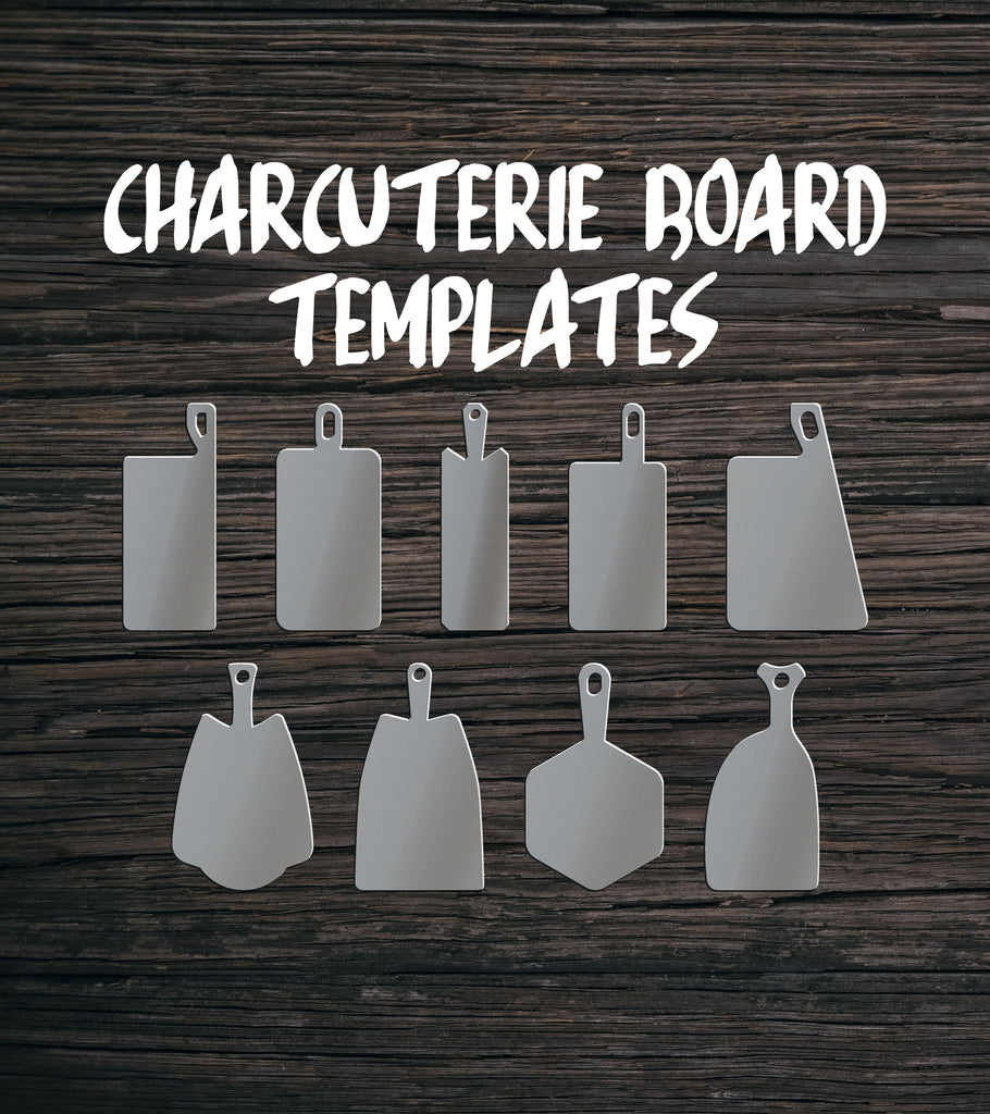 Charcuterie Board Template Shapes Clear Acrylic Router Templates