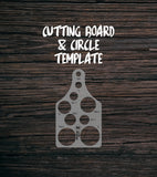 Cutting Board & Circle Template | Clear Acrylic Router Template