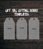Gift Tag Cutting Board Template | Clear Acrylic Router Templates