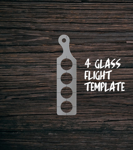 Flight Paddle Templates | Clear Acrylic Router Templates