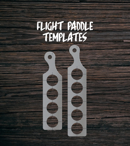 Flight Paddle Templates | Clear Acrylic Router Templates