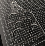 Cutting Board & Circle Template | Clear Acrylic Router Template