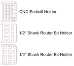Router Bit & CNC Endmill Dovetail Holders | Modular Storage Holders | Digital Download