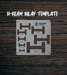 Dutchman/Key/Inlay & Corner Radius Template | Clear Acrylic Router Templates